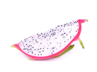 dragon fruit on white background