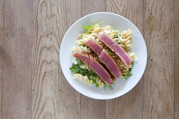 Seared Ahi and Pasta