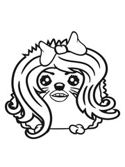 girl sexy woman female child baby girl bow sweet little cute hedgehog