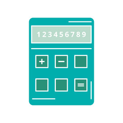 Obraz na płótnie Canvas Calculator icon flat