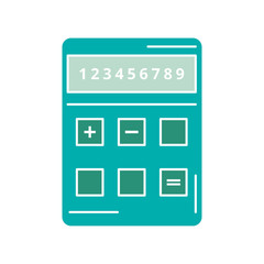 Calculator icon flat