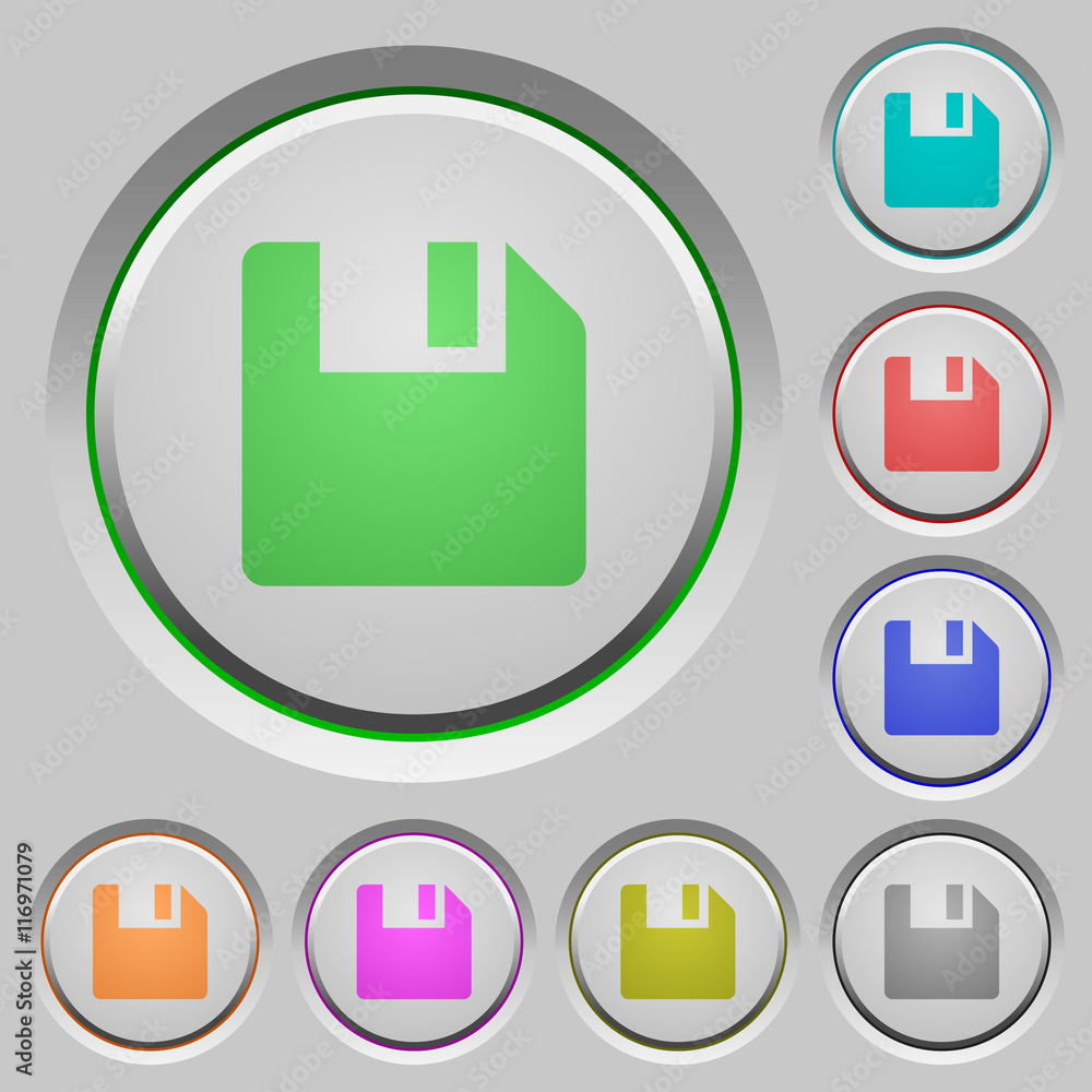 Poster Save push buttons