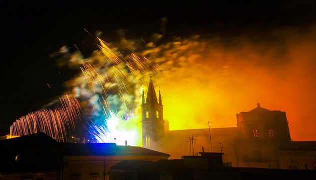 Giochi pirotecnici festa di Santa Venera ad Acireale