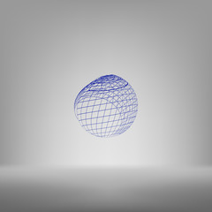 Wire-frame Design Element. Sphere