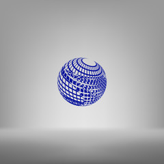 Wire-frame Design Element. Sphere