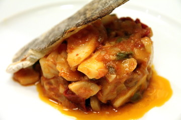 Bacalao al ajo arriero cod fish from Spain