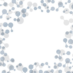 multicolor molecules flat pattern