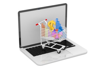 Empty shop 3D rendering