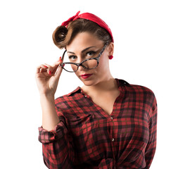 Eyeglasses pin-up style