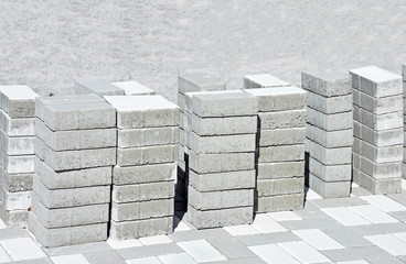 Stack of paving stone