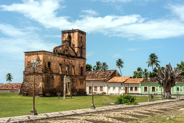 Matriz Church ruins in Historic city of Alcantara