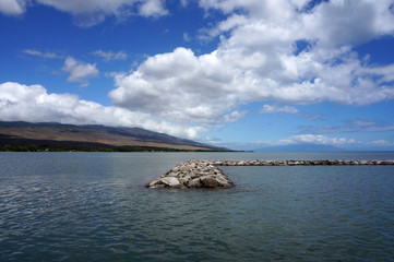 Jetty in the water at Kaunakakai Ferry Terminal
