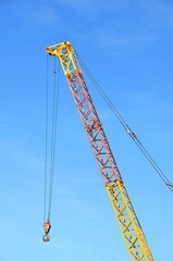 Mobile tower crane.