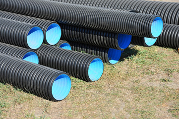 Stacked PVC pipe