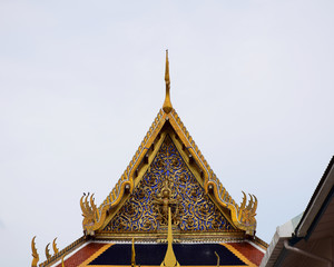 Fototapeta premium Wat Phra Kaew, Beautiful temple Bangkok in Thailand.