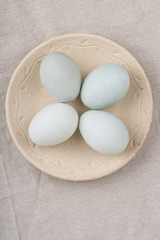 Salted Duck Egg in plate.