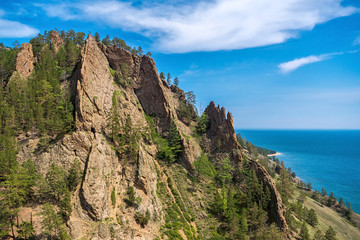 Rocks Skriper cliff near the village of Big Koty