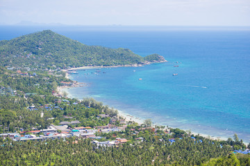Top View of Koh Tao at Mango Viewpoint
