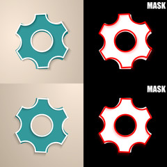 papierowa ikona z cieniem © vempireart