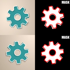 papierowa ikona z cieniem © vempireart