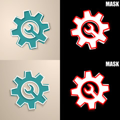 papierowa ikona z cieniem © vempireart