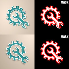 papierowa ikona z cieniem © vempireart