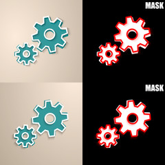 papierowa ikona z cieniem © vempireart