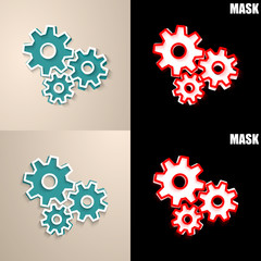 papierowa ikona z cieniem © vempireart