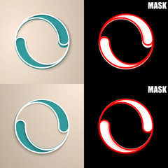 papierowa ikona z cieniem © vempireart