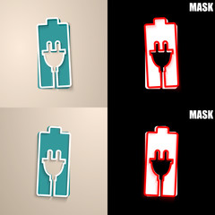 papierowa ikona z cieniem © vempireart