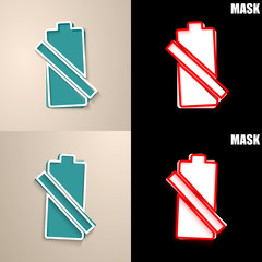 papierowa ikona z cieniem © vempireart