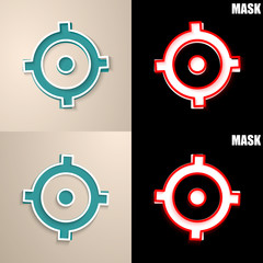 papierowa ikona z cieniem © vempireart