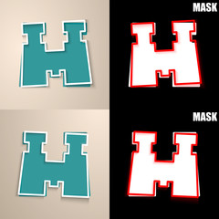 Obraz premium papierowa ikona z cieniem