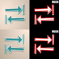 papierowa ikona z cieniem © vempireart