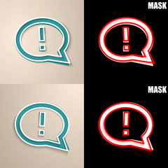 papierowa ikona z cieniem © vempireart