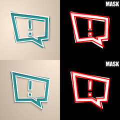 papierowa ikona z cieniem © vempireart