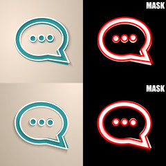 papierowa ikona z cieniem © vempireart