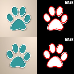 papierowa ikona z cieniem © vempireart