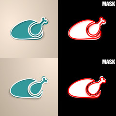 papierowa ikona z cieniem © vempireart