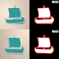 papierowa ikona z cieniem © vempireart