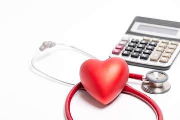 Stethoscope and red heart