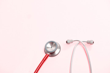 Stethoscope and red heart