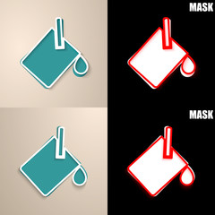 papierowa ikona z cieniem © vempireart