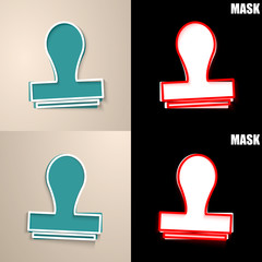 papierowa ikona z cieniem © vempireart