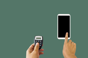 Isolated hand hold token for online banking with smartphone