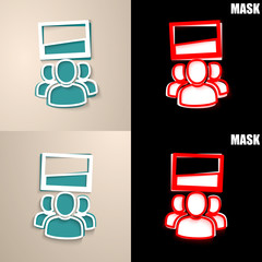 papierowa ikona z cieniem © vempireart