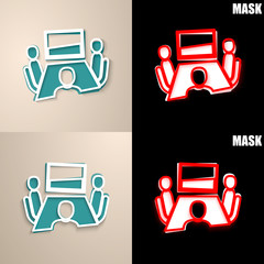 papierowa ikona z cieniem © vempireart