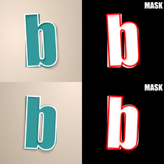 papierowa ikona z cieniem