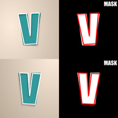 papierowa ikona z cieniem