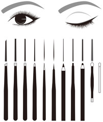 アイメイク　アイライナー　メイク道具